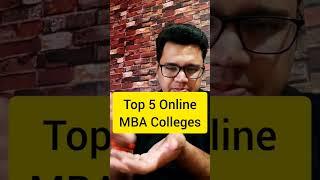 Top 5 Online MBA Colleges  #shorts