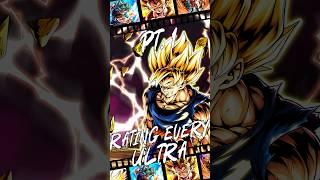 RANKING EVERY ULTRA ULTIMATE Pt.1!! | Dragon Ball Legends  #dragonballlegends