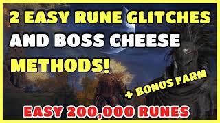 ELDEN RING | 2 RUNE GLITCHES | BOSS CHEESE | FAST AND EASY RUNES