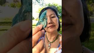 Blue apatite crystal for intuition #healing