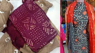 dress material / Jaipuri suite / bandhani / wholesale market Surat