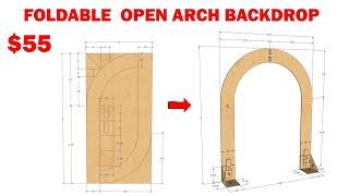 How to Build a Foldable Open Arch Backdrop Panel