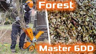 FOREST MASTER 6DD Benzinhäcksler 6,5 PS: Starten | Häckseln | Ergebnis