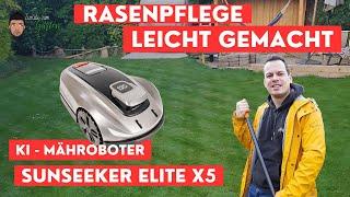 Kabelloser KI-Mähroboter der Spitzenklasse – Sunseeker Elite X5 für den perfekten Rasen