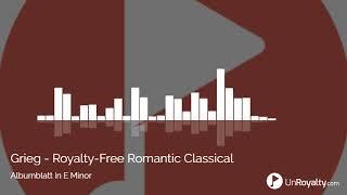 Royalty-Free Romantic Piano Music: Classical: E. Grieg - Albumblatt in E Minor