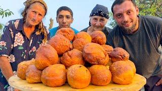 Grandma's Ball Piroshki Recipe | Mountain Caucasian Village Documentary | Plum Jam Cooking