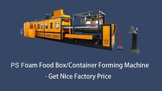 Disposable Foam Plate Fast Food Paper Box Machine Disposable Food Container Making Machine