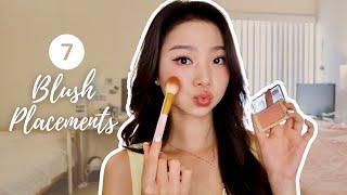 LET'S FIND OUT WHAT BLUSH PLACEMENT SUITS YOU | MAKEUP TIPS