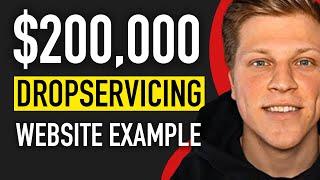 TOP Drop Servicing Website Example | $200,000 A Month