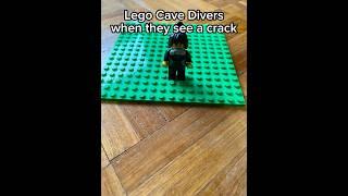 Lego Cave Divers when they see a crack #cavediver #crack #lego #cavedivers #cavediving #ninjago #nya