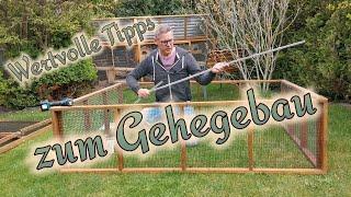 Ein Außengehege für Meerschweinchen oder Kaninchen bauen / Tipps u. Tricks Gartengehege selber bauen