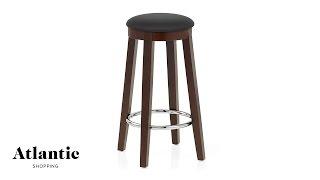 Ikon Kitchen Stool Walnut