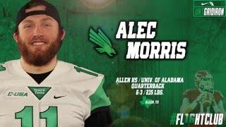 North Texas Football Signing Day 2016: QB - Alec Morris