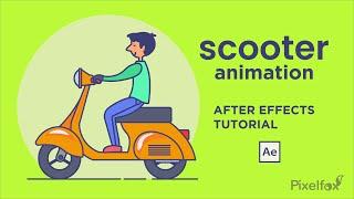 Scooter animation After Effects tutorial - animation tutorial