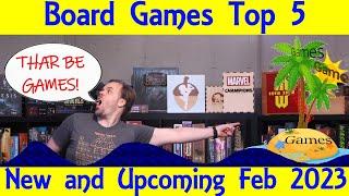 Top 5 New and Upcoming Board Games February 2023