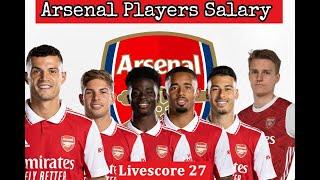 ARSENAL PLAYERS SALARY - Gabriel Jesus, Bukayo Saka, Martin Odegaard