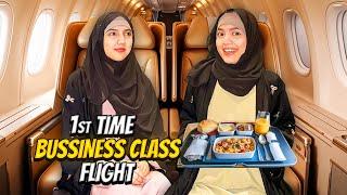 First Time Bussiness Class Flight Ka Travel️|Landed In Saudi Arabia|Sistrology