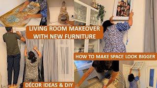 New Sofa & Dining Table - Extreme Makeover of Living Room | Elegant Room Décor Ideas