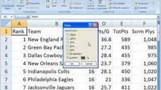 Use zoom in Excel