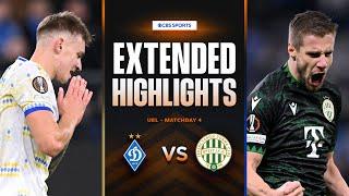 Dynamo Kyiv vs. Ferencváros: Extended Highlights | UEL League Phase MD 4 | CBS Sports Golazo