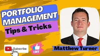 Portfolio Management tips, skills and advice with Matthew Turner- project management [2022]