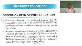 IN SERVICE EDUCATION [PART A]