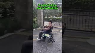 Electric Wheelchair transportation. Foldable and portable. It’s really convenient. #wheelchair