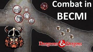 Combat in BECMI Dungeons and Dragons - how to have a battle following the rules as written