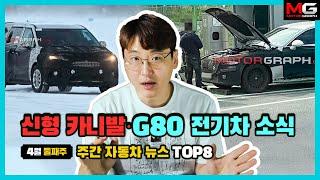 신형 카니발·G80 전기차 소식 등 주간 자동차 뉴스 TOP8(4월 2주차)