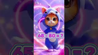 Beat me and solve #brainblitz #cutecat #mathchallenge