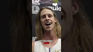 Cole Hocker was surprised by Marco Arop's move to the lead in the GST Philly 1500m last night.
