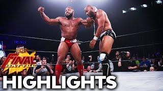 Entire ROH Locker Room Watches Lethal vs Gresham: Final Battle 2021 Highlights