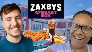 TRY ZAXBY'S MR. BEAST BOX WITH ME | JAZZY FASHO