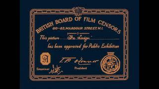 Criterion/Janus Films/ITV Studios/Network Releasing/Park Circus/BBFC Rating Card (2017/1927)