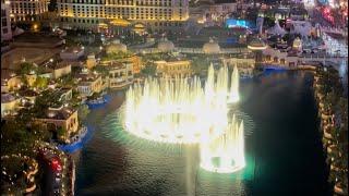 Cosmo wrap around Terrace Suite with Fountain view.