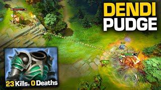  DENDI's Unstoppable Pudge Performance: 23 Kills — No Deaths! | Pudge Official