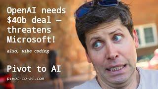 OpenAI needs its $40 billion funding deal — so it’s threatening Microsoft!
