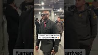 Usman has arrived  #UFCAtlanta