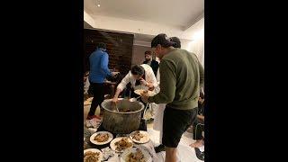 Javed Afridi Hosted Traditional Dinner | Peshawar Zalmi Players Enjoy Pakistani Food Dampukht