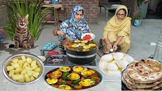 Village Life | Village Night Dinner Routine with Special Aloo Anda Recipe | Irma's family vlog