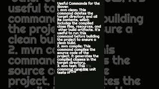 Maven Commands for Tester