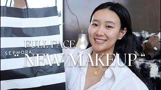 全脸新彩妆试用| Lady Gaga 粉底液‍️ HUDA BEAUTY眼影盘‍️ LM定妆喷雾‍️FULL FACE NEW MAKEUP TEST | GRWM