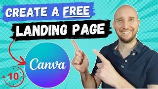 How To Create a Landing Page In Canva For FREE (Step By Step Tutorial)