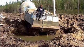 Russian Trucks! Extreme Dangerous Offroad GAZ, Kraz, Kamaz, Zil etc