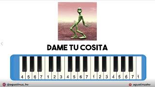 Dame Tu Cosita - Easy Piano Tutorial | Dame Tu Cosita Song | Meme Song