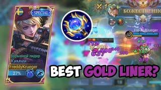 EVERYONE IS SILENT ABOUT THIS! KIMMI GAMEPLAY GOLD LINE MLBB BEST BUILD 2022