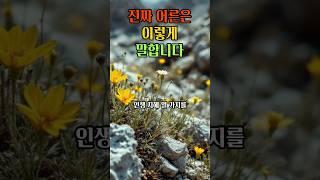 진짜 어른은 이렇게 말합니다 | 인생을 바꾸는 10가지 지혜