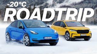 Im Tesla Model Y zum kältesten Ort Europas! (Dokumentation)