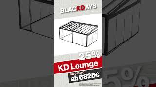  BlacKDays bei KD Überdachung – 25 % auf ALLES*! 