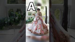 Choose your name first latter and see your lehenga #latestcollection2024 #viral #newfancydesigner